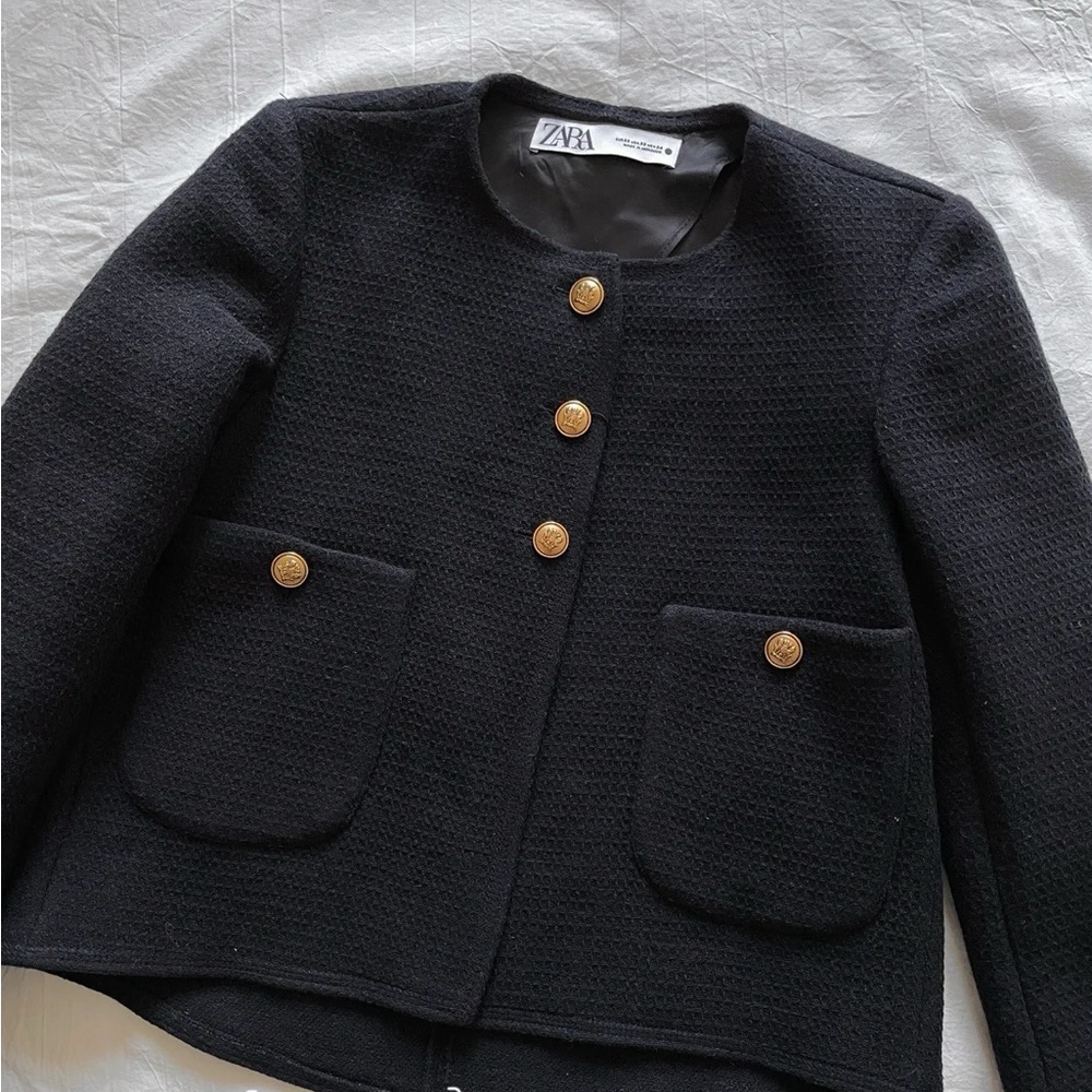 Zara textured blazer